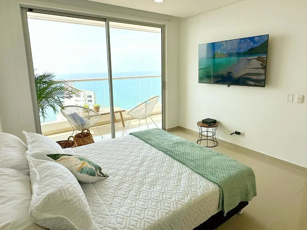 Espectacular Apartamento Piso Alto Con Excelente Vista Al Mar Y A La Ciudad Amurallada Apartment