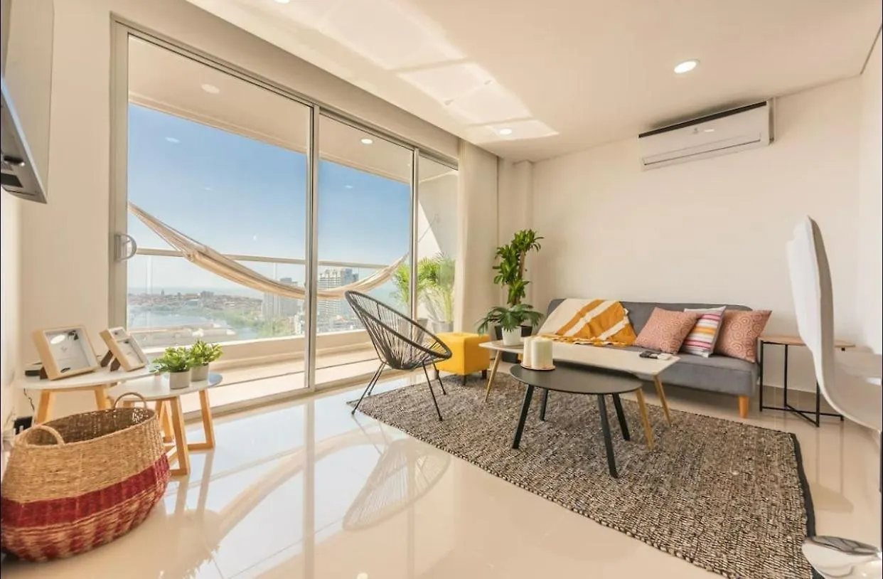 Espectacular Apartamento Piso Alto Con Excelente Vista Al Mar Y A La Ciudad Amurallada Apartment Cartagena