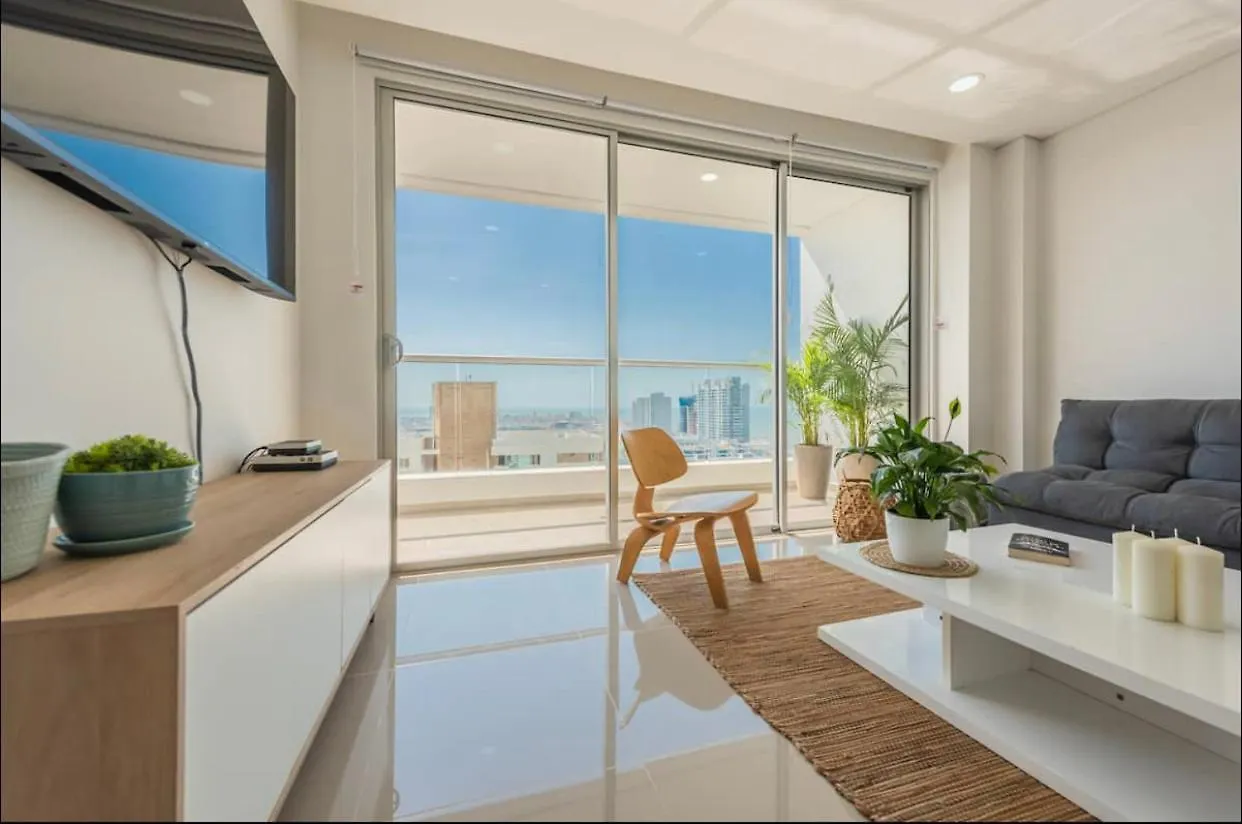 Espectacular Apartamento Piso Alto Con Excelente Vista Al Mar Y A La Ciudad Amurallada 0*, Cartagena Colombia