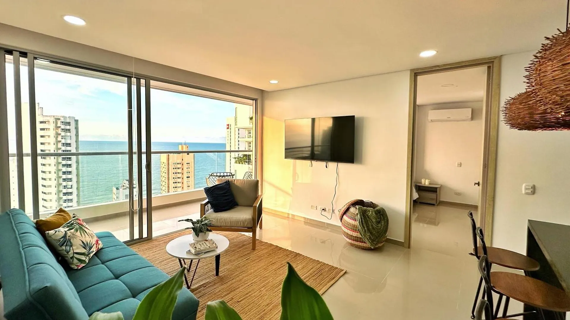 Espectacular Apartamento Piso Alto Con Excelente Vista Al Mar Y A La Ciudad Amurallada Apartment Cartagena